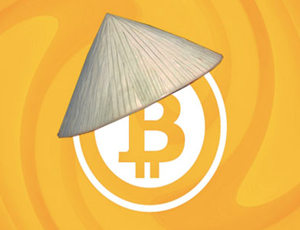 Bitcoin Logo With Vietnamese Hat