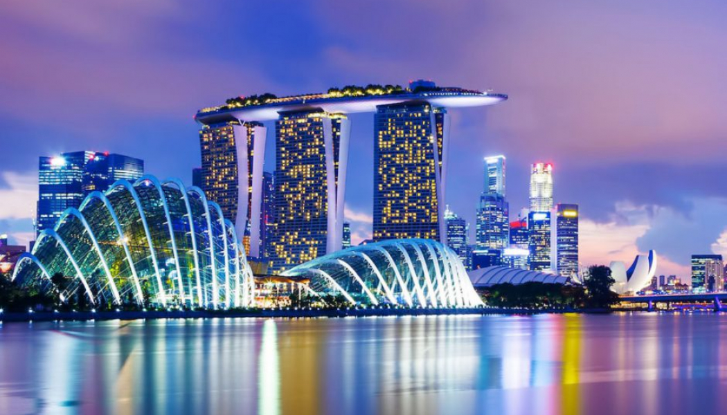Singapore's night skyline